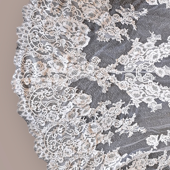 Private Label by G Fitted Lace Illusion Back Wedding Gown - Picture 4 of 6